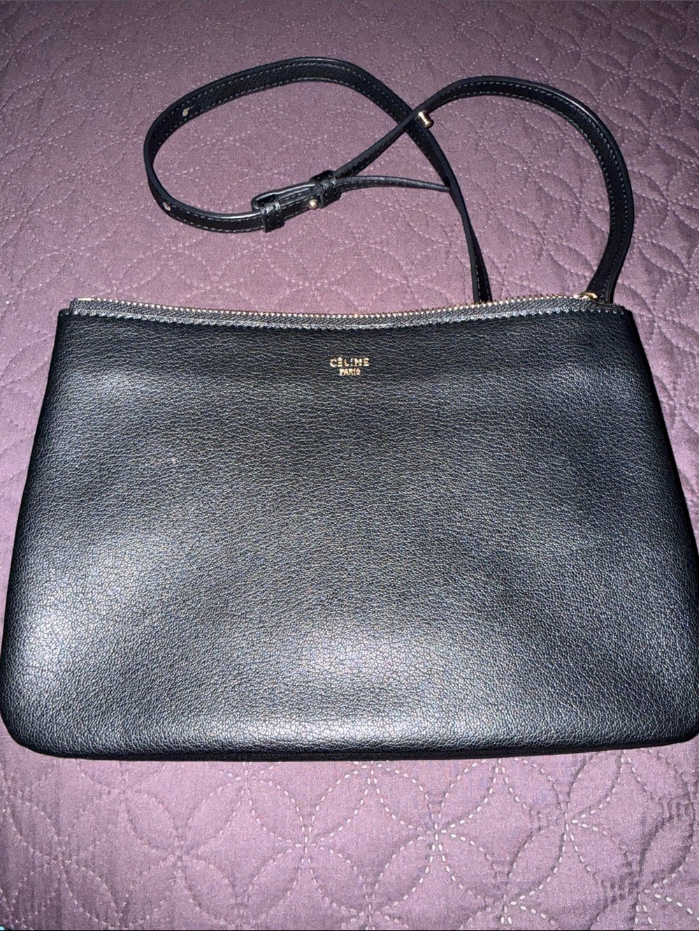 Leather Triple compartment Bag